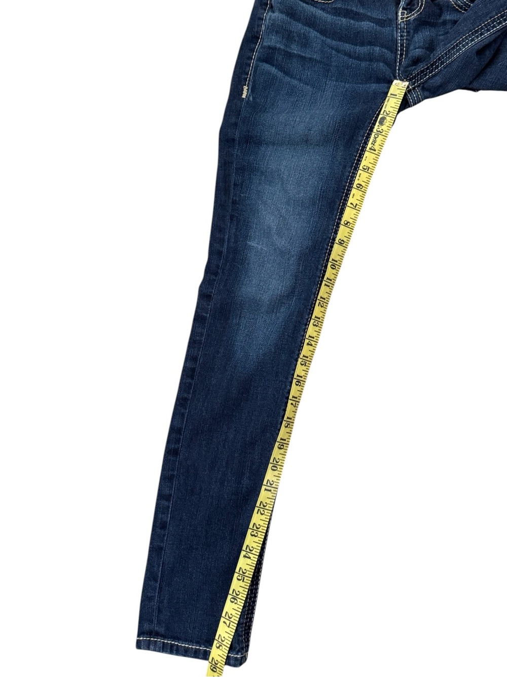 BKE Addison Low Rise Jeans Women’s 25 Dark Wash Whispering Stretch Thick Stitch - Picture 14 of 15